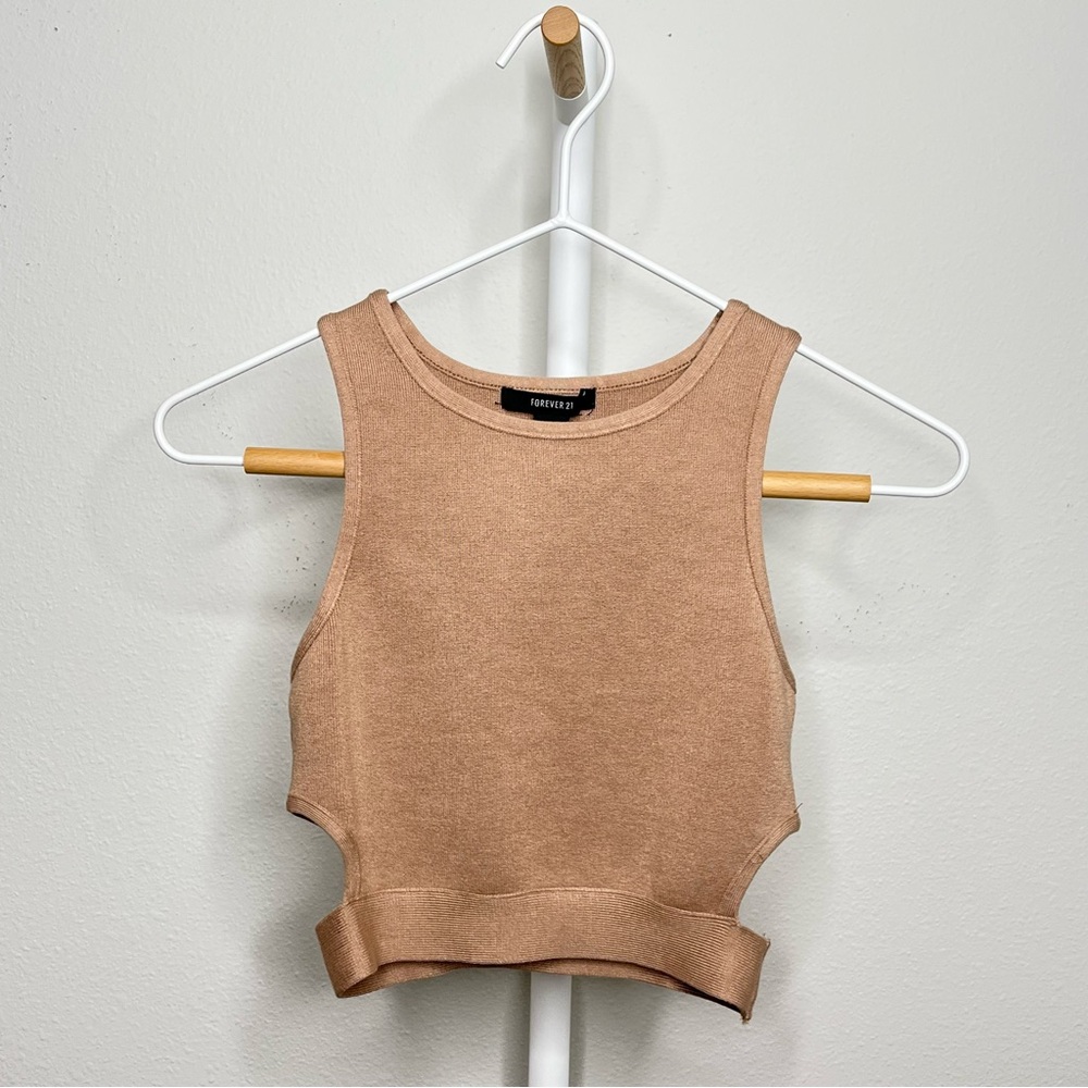 Forever 21 Cutout Knit Crop Top